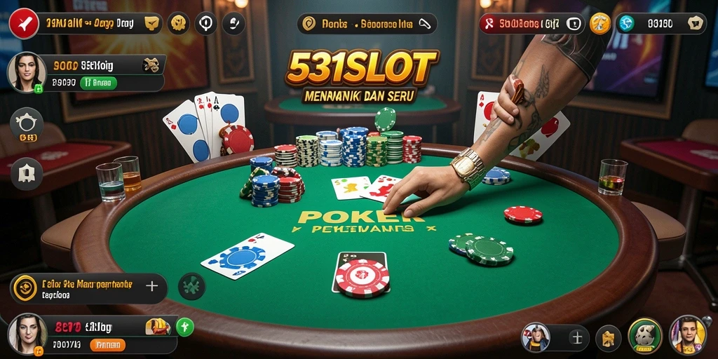 Gameplay menarik di 531SLOT dengan suasana poker yang mendebarkan.