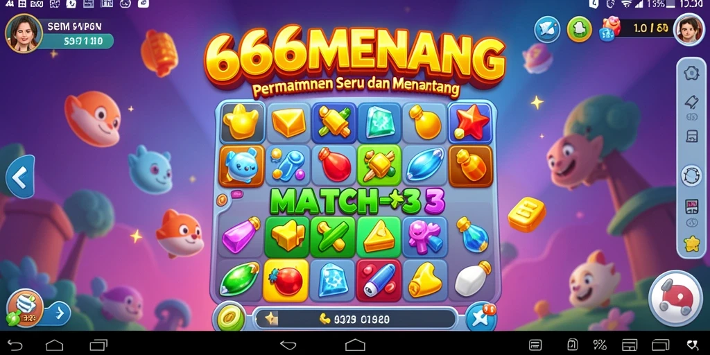 Tangkapan layar dari gameplay 666MENANG yang penuh warna dan menantang.