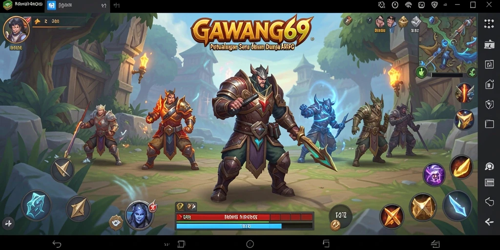 Tampilan gameplay GAWANG69 yang epik dan menegangkan dalam dunia ARPG.