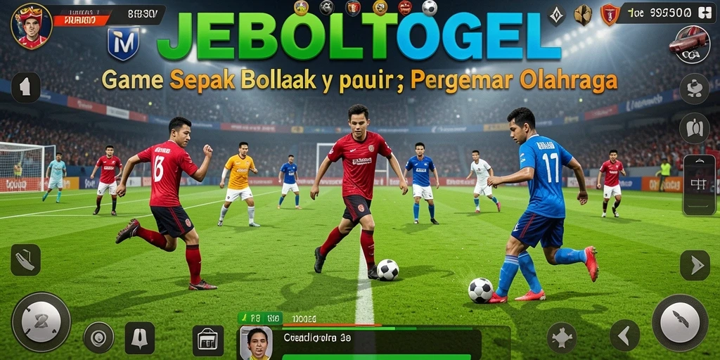 Screenshot gameplay JEBOLTOGEL yang menampilkan aksi seru di lapangan.