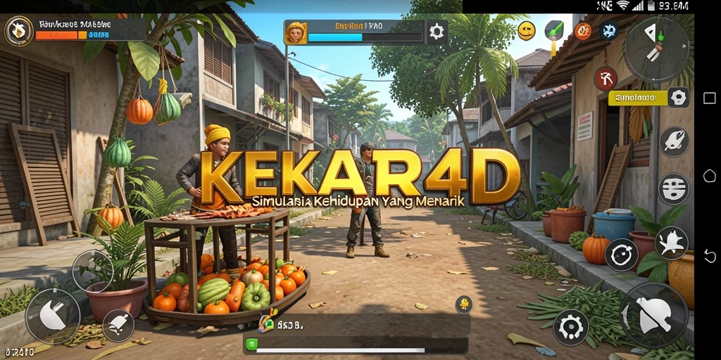 Screenshot KEKAR4D menampilkan gameplay simulasi kehidupan yang menarik.