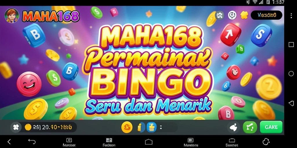 Tampilan gameplay Bingo yang seru dan interaktif di MAHA168.