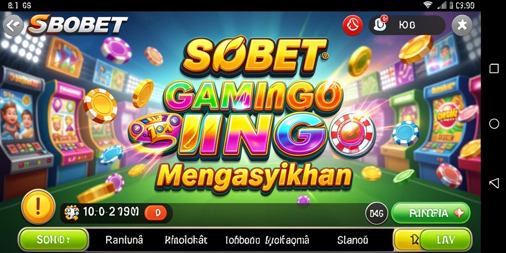Tampilan menakjubkan dari gameplay Bingo SBOBET yang seru.