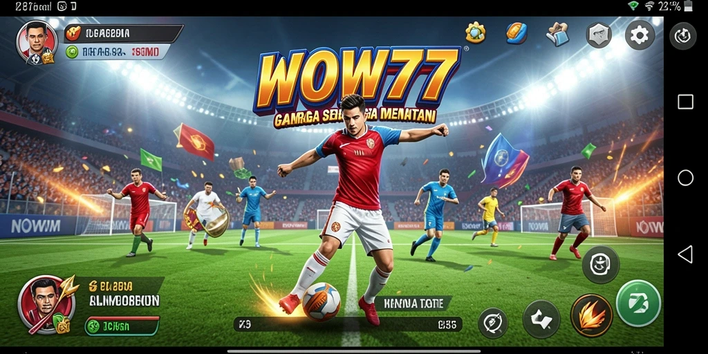 Tampilan gameplay WOW77 yang menarik dan menegangkan saat bermain olahraga.